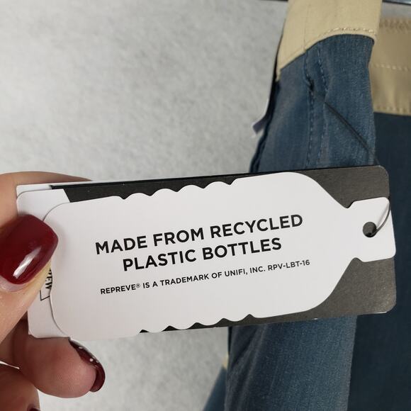 Salty Crew Men's Size 33 Essential Quick Dry Board Shorts Navy Beige Stripes New - Picture 8 of 10